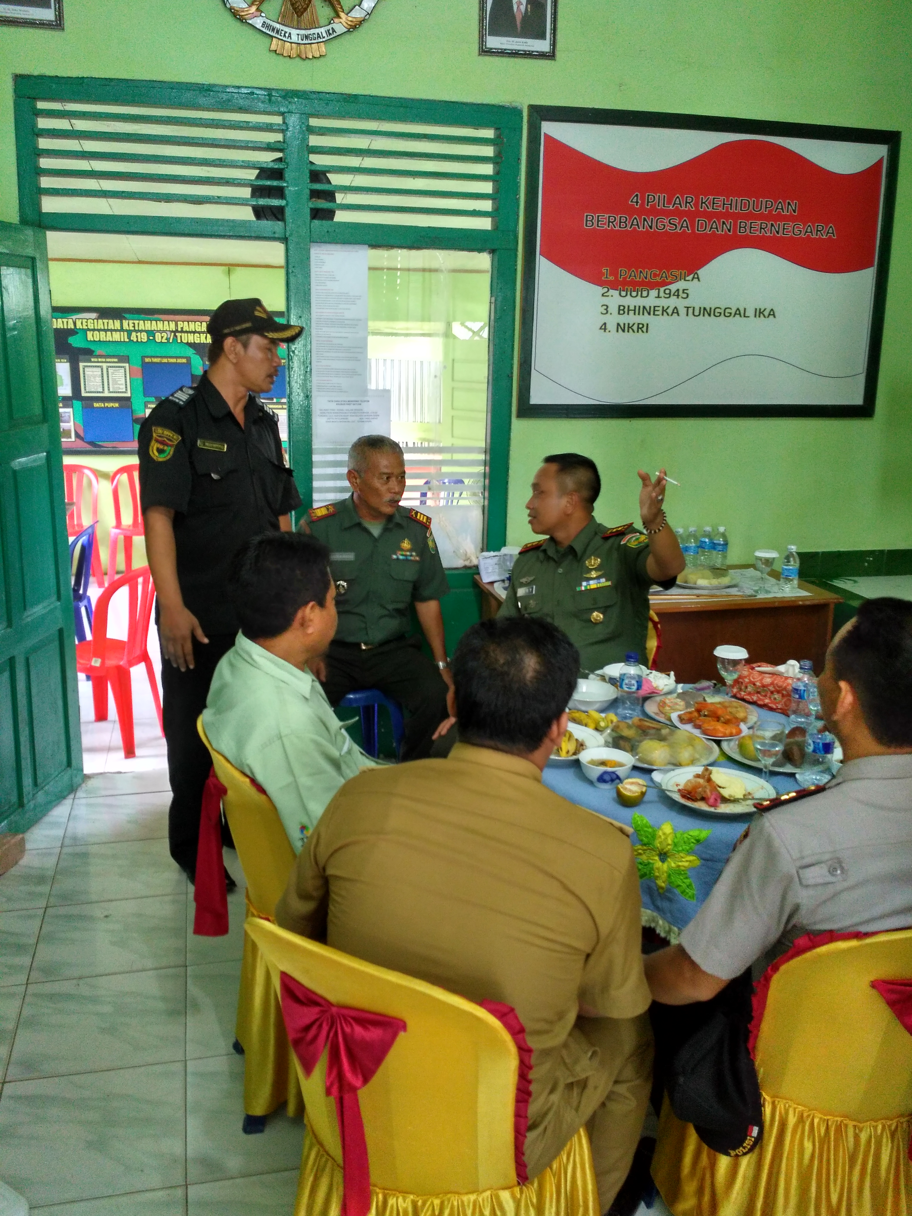 Komandan Kodim 0419 Tanjung Jagung Jambi Melakukan Kunjungan Kerja Ke Koramil 419-02 Tungkal Ulu
