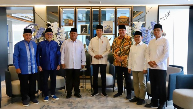 Pertemuan Jokowi dengan Ketum Parpol Koalisi Minus NasDem