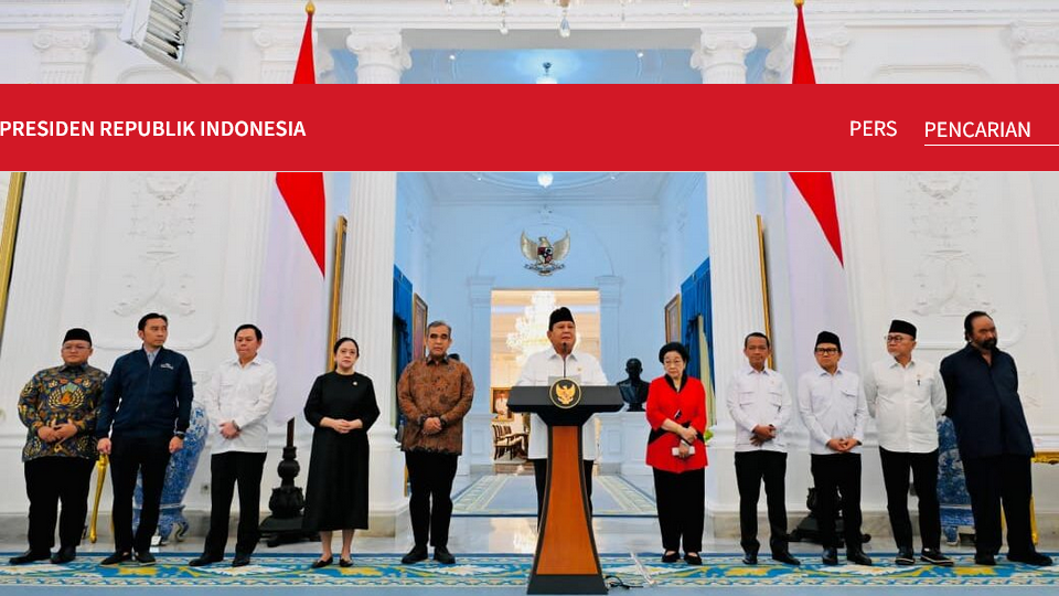 Presiden Prabowo dan Seluruh Ketum Parpol Bertemu di Istana, Bahas Gejolak Politik