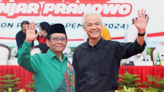 Ganjar-Mahfud Resmi Daftar Capres dan Cawapres di KPU